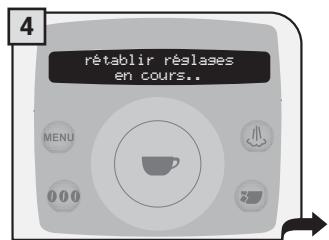 SAECO TALEA RING PLUS - RéTABLIR RÉGLAGES - 4