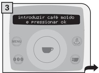 SAECO TALEA RING PLUS - INTRODUZA SO UM MEDIDOR DE CAFÉ MOÍDO POR CADA VEZ. NÃO É POSSÍVEL DISTRIBUTIER DOIS CAFÉS AO MESMO TEMPO. - 3