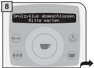 SAECO TALEA RING PLUS - DER REINIGUNGSZYKLUS KANN NICTT UTERBROCHEN WERDEN. DER VORGANG MULLS VON EINER PERSON ÜBERWACHT WERDEN. - 8