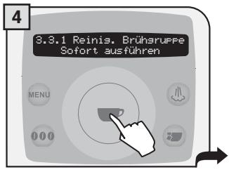 SAECO TALEA RING PLUS - DER REINIGUNGSZYKLUS KANN NICTT UTERBROCHEN WERDEN. DER VORGANG MULLS VON EINER PERSON ÜBERWACHT WERDEN. - 4
