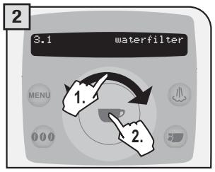 SAECO TALEA RING PLUS - MENUs "WATERFILTER" - 2