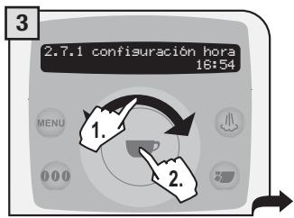 SAECO TALEA RING PLUS - Configuración hora - 3