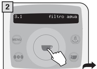 SAECO TALEA RING PLUS - Carga del filtro - 2