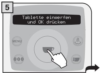 SAECO TALEA RING PLUS - DER REINIGUNGSZYKLUS KANN NICTT UTERBROCHEN WERDEN. DER VORGANG MULLS VON EINER PERSON ÜBERWACHT WERDEN. - 5