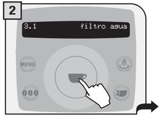 SAECO TALEA RING PLUS - Estado del filtró - 2