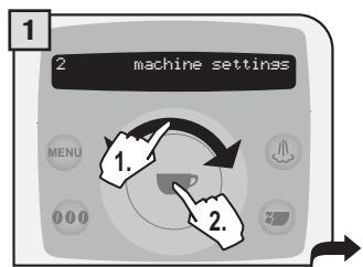 SAECO TALEA RING PLUS - "CLOCK SETTING" MENU - 1