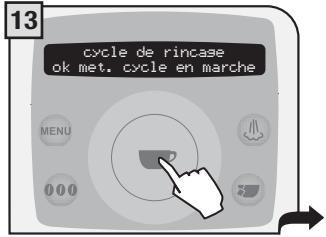 SAECO TALEA RING PLUS - PENDANT CETTE OPÉRATION, LA PRÉSENCE D'UNE PERSONNE EST NÉCESSAIRE. ATTENTION! NE JAMAIS UTILISER DE VINAIGRE POUR DÉTARTRER LA MACHINE. - 13