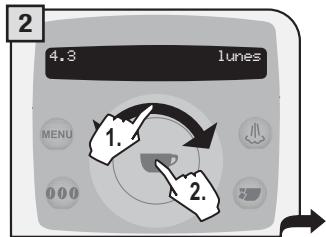SAECO TALEA RING PLUS - CONFIGURACION TEMPORIZADOR «LUNES» - 2