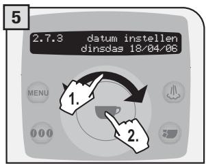SAECO TALEA RING PLUS - Datum instellen - 5