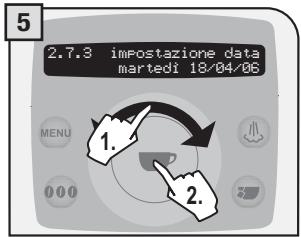 SAECO TALEA RING PLUS - Impostazione data - 5