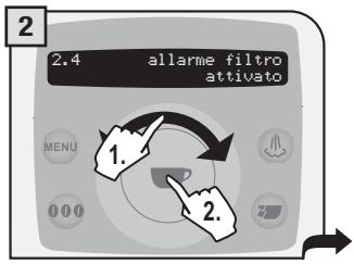 SAECO TALEA RING PLUS - MENU „ALLARME Filtro" - 2