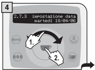 SAECO TALEA RING PLUS - Impostazione data - 4