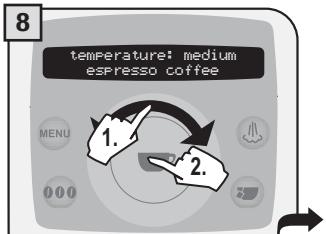 SAECO TALEA RING PLUS - 2.PROGRAMMING FROM THE "BEVERAGE SETTINGS" MENU - 11
