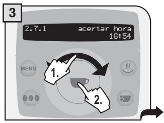 SAECO TALEA RING PLUS - Acertar a hora - 3