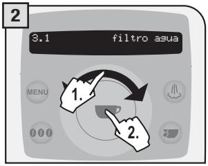 SAECO TALEA RING PLUS - MENÜ “FILTRO AGUA” - 2