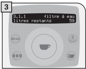 SAECO TALEA RING PLUS - Litres restants - 3
