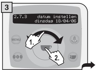 SAECO TALEA RING PLUS - Datum instellen - 3