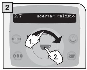 SAECO TALEA RING PLUS - MENU "AJUSTE RELÓGIO" - 2