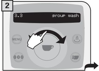 SAECO TALEA RING PLUS - THE WASH CYCLE CANNOT BE INTERRUPTED. A PERSON MUST BE PRESENT DURING THE OPERATION. - 2