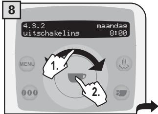 SAECO TALEA RING PLUS - TIMERINSTELLING《MAANDAG》 - 8