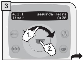 SAECO TALEA RING PLUS - PROGRAMAÇAO TEMPORIZADOR «SEGUNDA-FEIRA» - 3