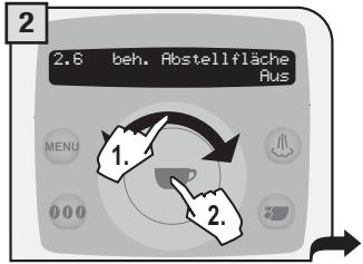 SAECO TALEA RING PLUS - MENU "BEH.ABSTELLFLÄCHE" - 2