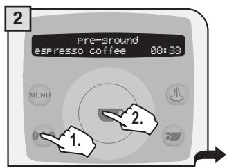 SAECO TALEA RING PLUS - ONLY INSERT ONE SCOOP OF GROUND COFFEE AT A TIME. TWO CUPS OF COFFEE CANNOT BE DISPENSED AT THE SAME TIME. - 2