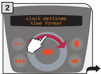 SAECO PRIMEA RING - Time format - 2