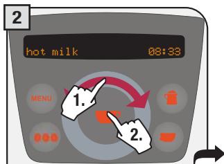 SAECO PRIMEA RING - dispensing hot milk - 2
