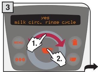 SAECO PRIMEA RING - Milk circuit rinse cycle - 3