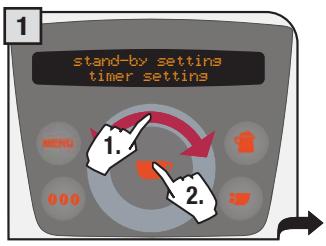 SAECO PRIMEA RING - Setting an interval for turning on the machine - 1