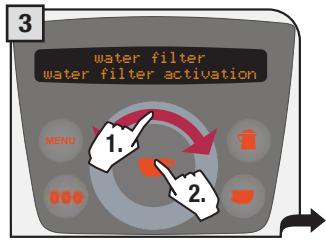 SAECO PRIMEA RING - "WATER FILTER" MENU - 3