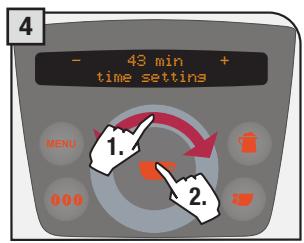 SAECO PRIMEA RING - Time setting - 4