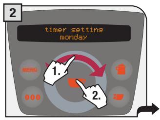 SAECO PRIMEA RING - Setting an interval for turning on the machine - 2