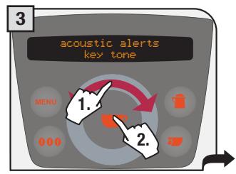 SAECO PRIMEA RING - "ACOUSTIC ALARM" MENU - 3