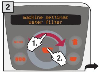 SAECO PRIMEA RING - "WATER FILTER" MENU - 2