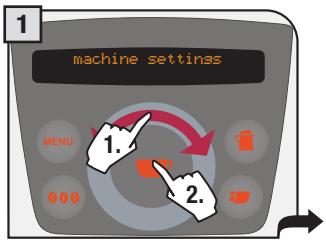 SAECO PRIMEA RING - "ACOUSTIC ALARM" MENU - 1