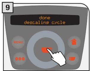 SAECO PRIMEA RING - WARNING! DESCALING MUST BE COMPLETED WITHIN 24 HOURS FROM ITS INTERRUPTION. - 11