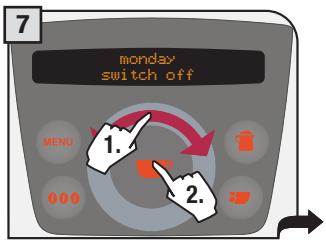 SAECO PRIMEA RING - Setting an interval for turning on the machine - 7
