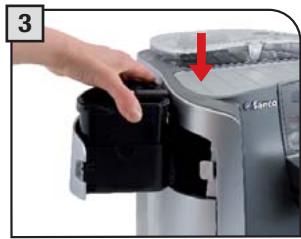 SAECO PRIMEA RING - WASHING TO STORE THE CONTAINER IN THE MACHINE. - 3