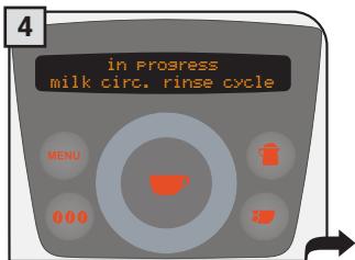 SAECO PRIMEA RING - Milk circuit rinse cycle - 4