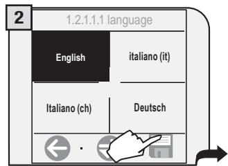 SAECO TALEA TOUCH PLUS - SETTING THE LANGUAGE - 2