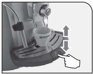 SAECO TALEA TOUCH PLUS - DRIP TRAY HEIGHT ADJUSTMENT - 1