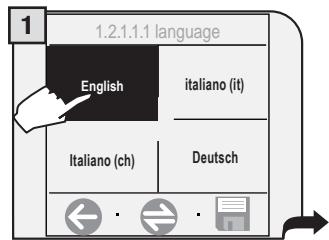 SAECO TALEA TOUCH PLUS - SETTING THE LANGUAGE - 1