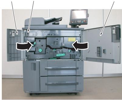 KONICA MINOLTA BIZHUB PRO 1050E - Fermez la porte frontale FN4. - 1