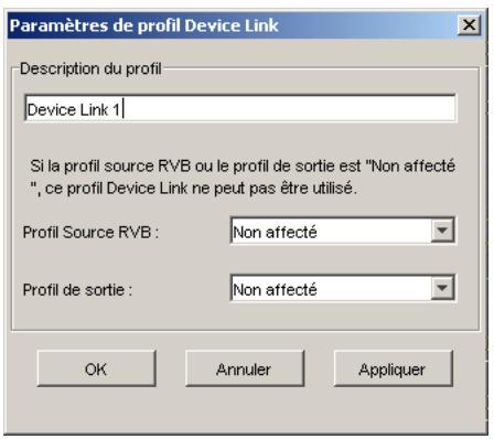 KONICA MINOLTA BIZHUB PRO C500 - Pour affecter des paramètres de PROFIL DEVICE LINK - 2