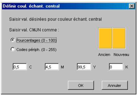 KONICA MINOLTA BIZHUB PRO C500 - Pour modifier une couleur dans la boite de dialogue définir COUL. échant. central - 1