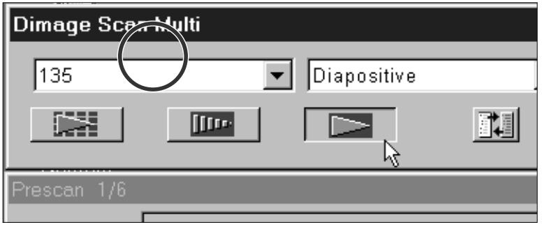 KONICA MINOLTA DIMAGE SCAN MULTI - Cliquez sur le bouton de numérisation dans la fenêtre de commandes. - 1