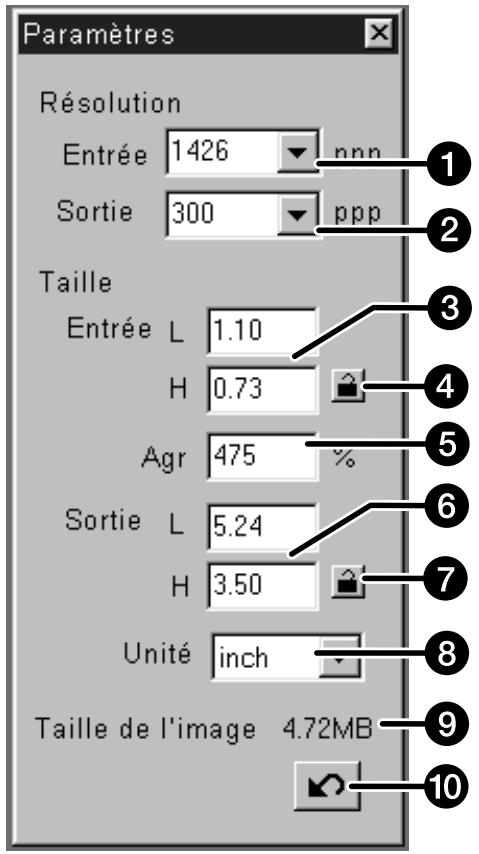 KONICA MINOLTA DIMAGE SCAN MULTI - Fenêtres de numérisation - nomenclature - 1