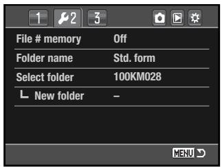 KONICA MINOLTA DYNAX 5D - FILE NUMBER (#) MEMORY - 1